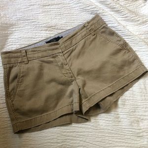 {J CREW} khaki chino shorts